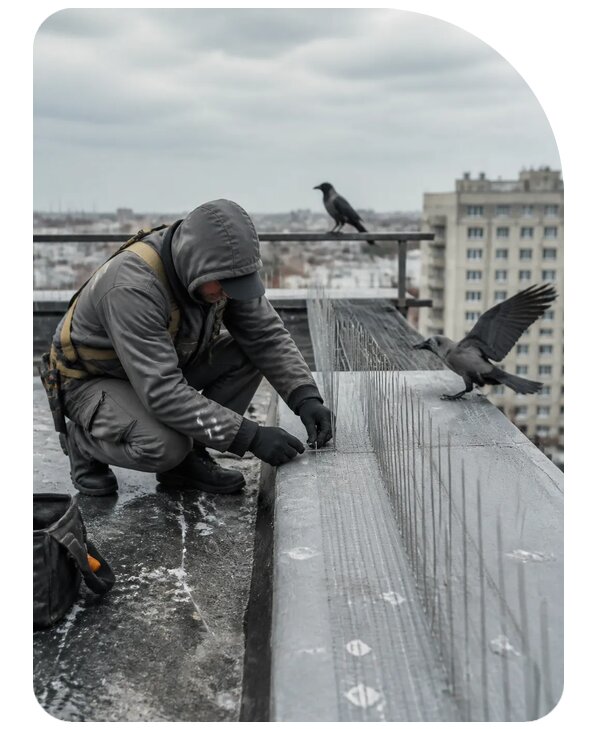 Защита от ворон под ключ в Анапе по цене от 5192 р. | Сенат-Нпа